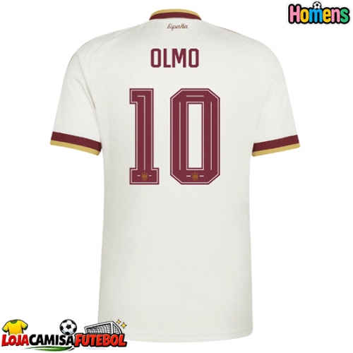 Camisa de Futebol Espanha Dani Olmo #10 Equipamento Secundário Mundo 2026 Manga Curta